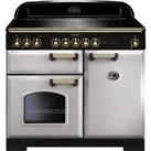 Rangemaster CDL100EIRP/B Classic Deluxe 99cm Electric Range Cooker 5 Burners