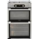 Hotpoint HDM67G0C2CX/UK Gas Cooker with Gas Hob 60cm Free Standing Silver A+/A+