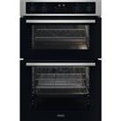 Zanussi ZKCNA7XN Built In 59cm Electric Double Oven Black / Stainless Steel A