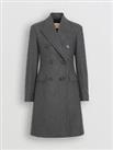 BURBERRY - Coat - Grey Wool Slim Mid Length Sz 6UK 34EU 2US *New&Tags* - 6 Regular