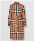 Burberry - Check Dress - Birch Brown Wool Belted - M 12UK/ 10US/ 40EU New&Tags - M Regular
