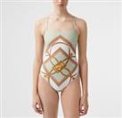 BURBERRY - Swimsuit - One Piece - Archive Print Straps - Size XS *New&Tags* - XS Regular