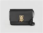 BURBERRY - TB Bag - Small Black Leather Crossbody Gold Buckle RPR £2090 New&Tags