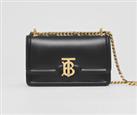 BURBERRY - TB Bag - Small Black Leather Flap Gold Chain *New&Tags*