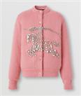 BURBERRY - Cardigan AW22 Runway - Pink Mohair Knit Crystals - M - New&Tags - M Regular
