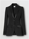 BURBERRY - Blazer - Black Wool Tailored Tuxedo Jacket - 8UK 6US 36FR New&Tags