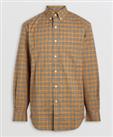 BURBERRY - Jameson Shirt - Beige Micro Check Cotton Long Sleeve Sz L - New&Tags - L Regular
