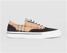 BURBERRY - Sneakers - Black Suede | Vintage Check Trainers 42 / 8UK New&Boxed