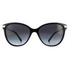 Burberry Sunglasses BE4216 30018G Black With Gold Detailing Grey Gradient