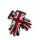 BURBERRY Union Flag Leather Driving Gloves Red Back Men's S RRP450 BNWT