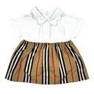 BURBERRY KIDS Newborn Baby Girl Dress Archive Check White 1 Months NEW RRP140