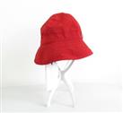 BNWT Burberry Childs Military Red Polyester Sun Rain Bucket Hat | 52cm 4-6yrs