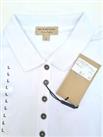 Burberry Shirt Girls Teens Polo Shirt in White, Size Large rrp £170. - L Regular