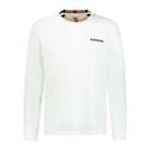 Burberry 'Jayson' Check Long Sleeve T-Shirt White
