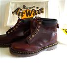 Dr. Martens UK 7 Burberry Cyclone Derby Boot Oxblood BC939Z Vintage