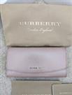 New W/O Tags Burberry Pink Classic Grain Continental Wallet Purse rrp £450