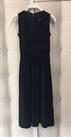 Burberry Black Ruched Gathered Sleeveless Slit Detail Midi Dress 12 40 NWOT £590 - 12 Regular