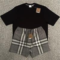 ?? Burberry T-Shirt & Swim Short Set ?? 100% AUTHENTIC ?? BRAND NEW WITH TAGS ?? - L, XL, XXL Regular