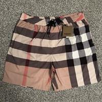 ££ Burberry Modern Check Swim Shorts ££ 100% AUTHENTIC ££ BRAND NEW WITH TAGS ££ - S Regular