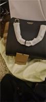 Burberry Banwell House Check Leather Shoulder Bag Black NWT