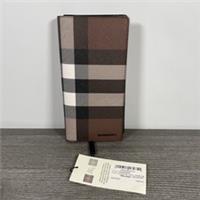 Burberry Check Continental Wallet | Dark Birch Brown | Cards | Unused