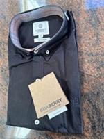 Burberry Men's XXL BLACK COLOUR Shirt Brand New, Never Been Worn - 2XL Regular