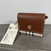 Burberry Vintage Check and Leather Small Folding Wallet | Cards / Coins | Unused