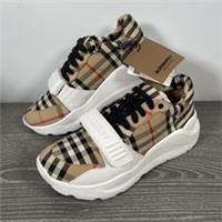 Burberry Womens Regis Archive Trainers | Beige | Size UK 4.5 EU 37.5 | Tags