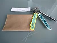 Burberry Keyring - BNWT Tag Logo Print Leather Key Chain Key Ring RRP: £160