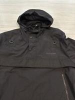 BURBERRY OVER THE HEAD HOODED JACKET MENS BLACK SIZE LARGE REF N37 - L Regular