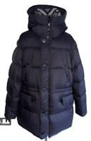 BURBERRY HARTSON GOOSE DOWN PADDED HOODED HUGE NOVA CHECK COLLAR COAT SIZE L NEW - L Regular