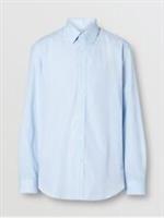 BURBERRY - Shirt - Formal Blue Cotton Pin Stripes - Size 37 / 14.5 / S New&Tags - S Regular