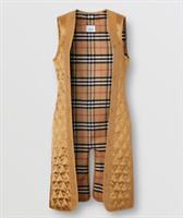 BURBERRY -Trench Coat Warmer- Long Wool Cashmere Liner Vest UK4/ US/ IT36 - 4 Regular