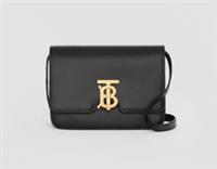 BURBERRY - TB Bag - Small Black Leather Crossbody Gold Buckle RPR £2090 New&Tags