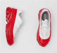 Burberry -Arthur Sneakers- Red White Leather Canvas 36/ 3UK/ 6US - New&Box