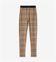 Burberry - Leggings - Beige Classic Check - Stretch Jersey - Size XS - New&Tag - XS Regular