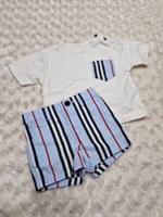 Burberry Baby Boys Outfit, Age 6 Months