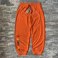Burberry Archive Rainbow Logo Terry Jogger Sweatpants Orange BNWT Large Relaxed