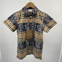 Burberry Classic Checked Short Sleeve Shirt Boys Age 12 Brand New