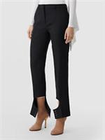 Burberry - Runway AW21 Trousers - Black Wool Tailored Cut-Out Cuffs - S UK8 US6 - 8 Regular