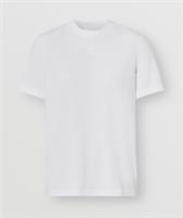 Burberry - T-Shirt - White Cotton TB Logo - M  New&Tag - M Regular