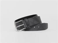 Burberry - Belt - Black Grey Check Canvas & Leather Silver Buckle 90cm New Tag - 90 Regular