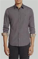 Burberry - Shirt - Grey Cotton Check Knight Horse Logo - Slim Fit 2XL /XXL  - 2XL Regular