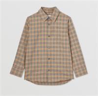 Burberry - Shirt - Cotton Beige Check - Children Kids Boy 12Y  New&Tag