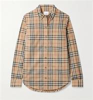 Burberry - Shirt - Beige Check Cotton XXS 2UK/ 0US - New&Tag - 2 Regular