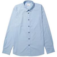 Burberry - Shirt - Sky Blue Cotton Logo Engraved Buttons - M - New&Tag - M Regular