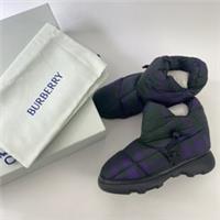 Burberry Men's Pillow Check-Pattern Padded Ankle Boots Size 40 UK 6 BNWB