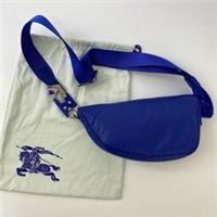 Burberry Blue Knight Leather Shield Crossbody Bag BNWTS