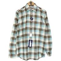 Vintage 90s Burberry Multicoloured Check Long Sleeve Cotton Shirt - L Regular