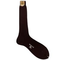 Vintage 90s Burberry Prorsum Deadstock Brown Long Wool Socks - M Regular